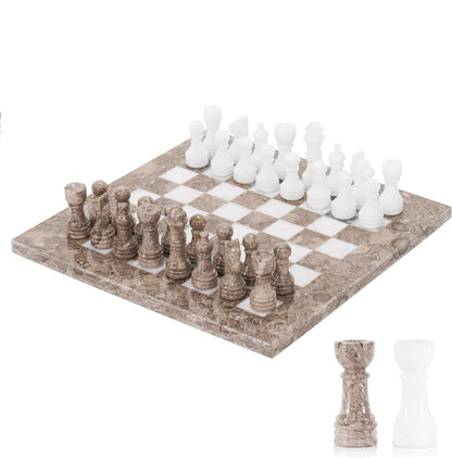 Handmade Marble Tournament Full Chess Game Set