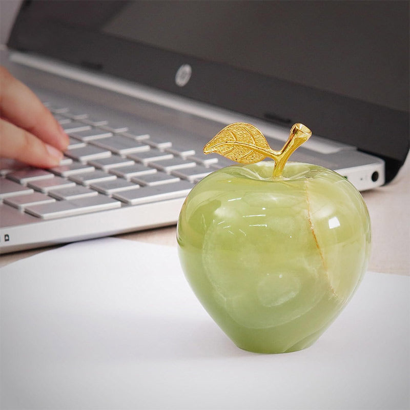 Marble Paperweight - Apple