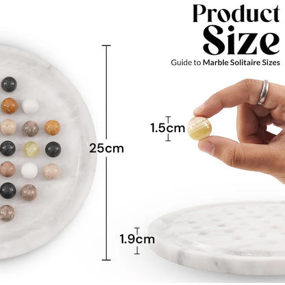 Marble Peg Solitaire - 25cm