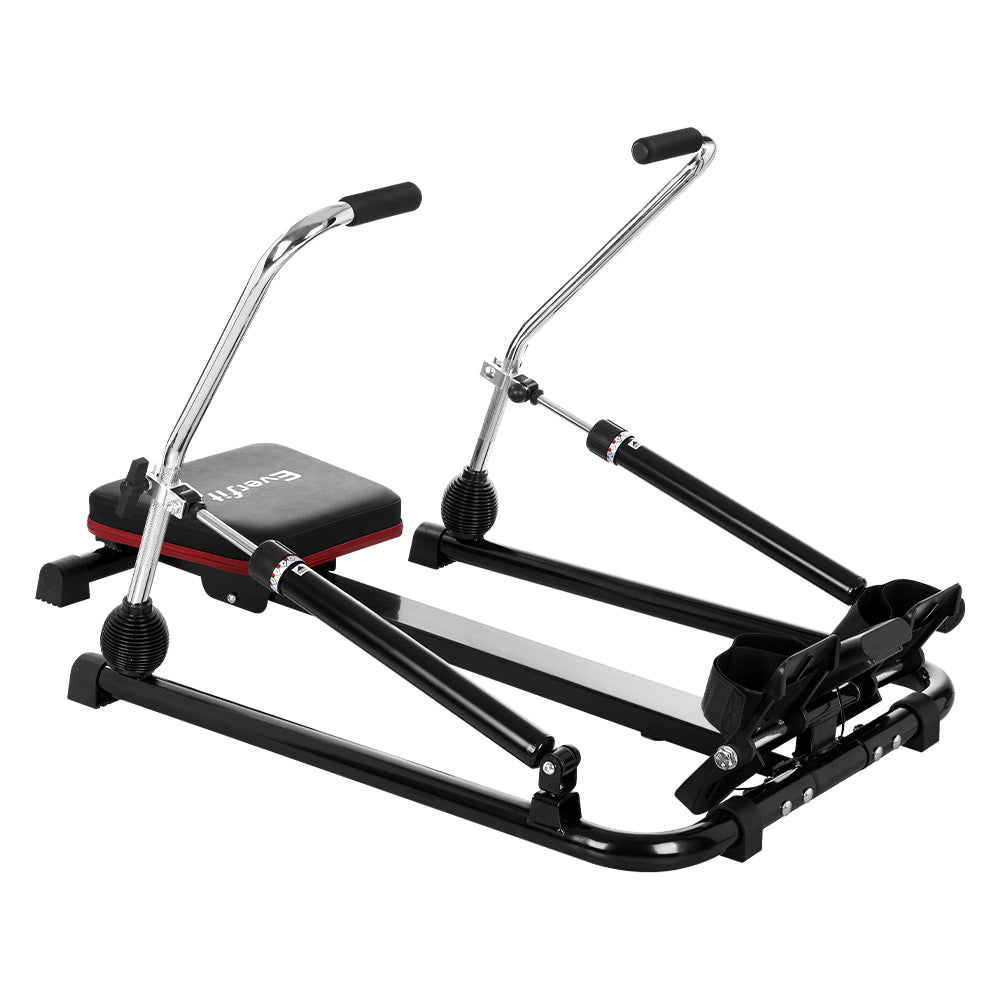 Everfit Rowing Machine 12 Levels Hydraulic Rower Fitness Gym Home Card ...