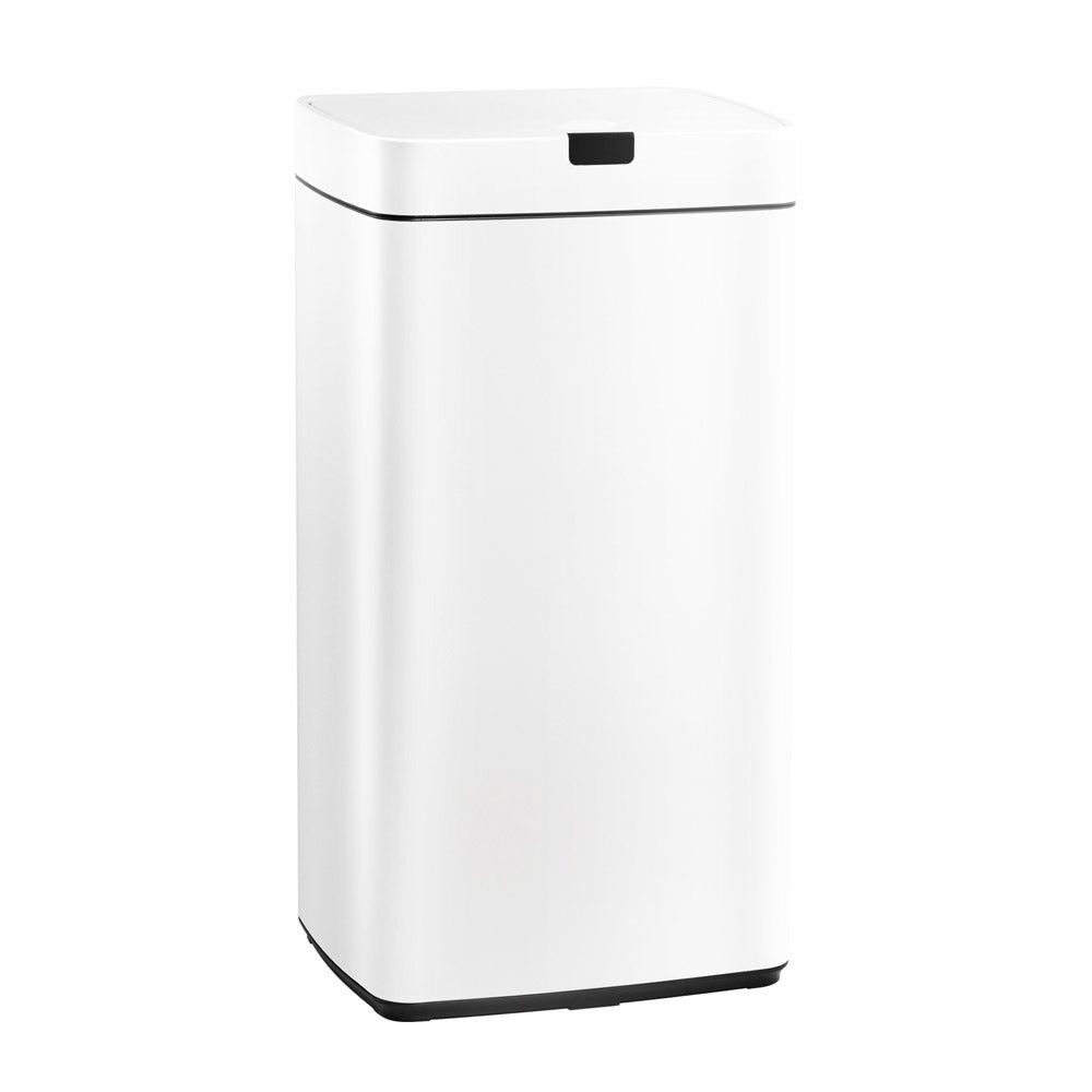 Devanti 45L Motion Sensor Bin Rubbish Automatic White – Gifts Hub Australia