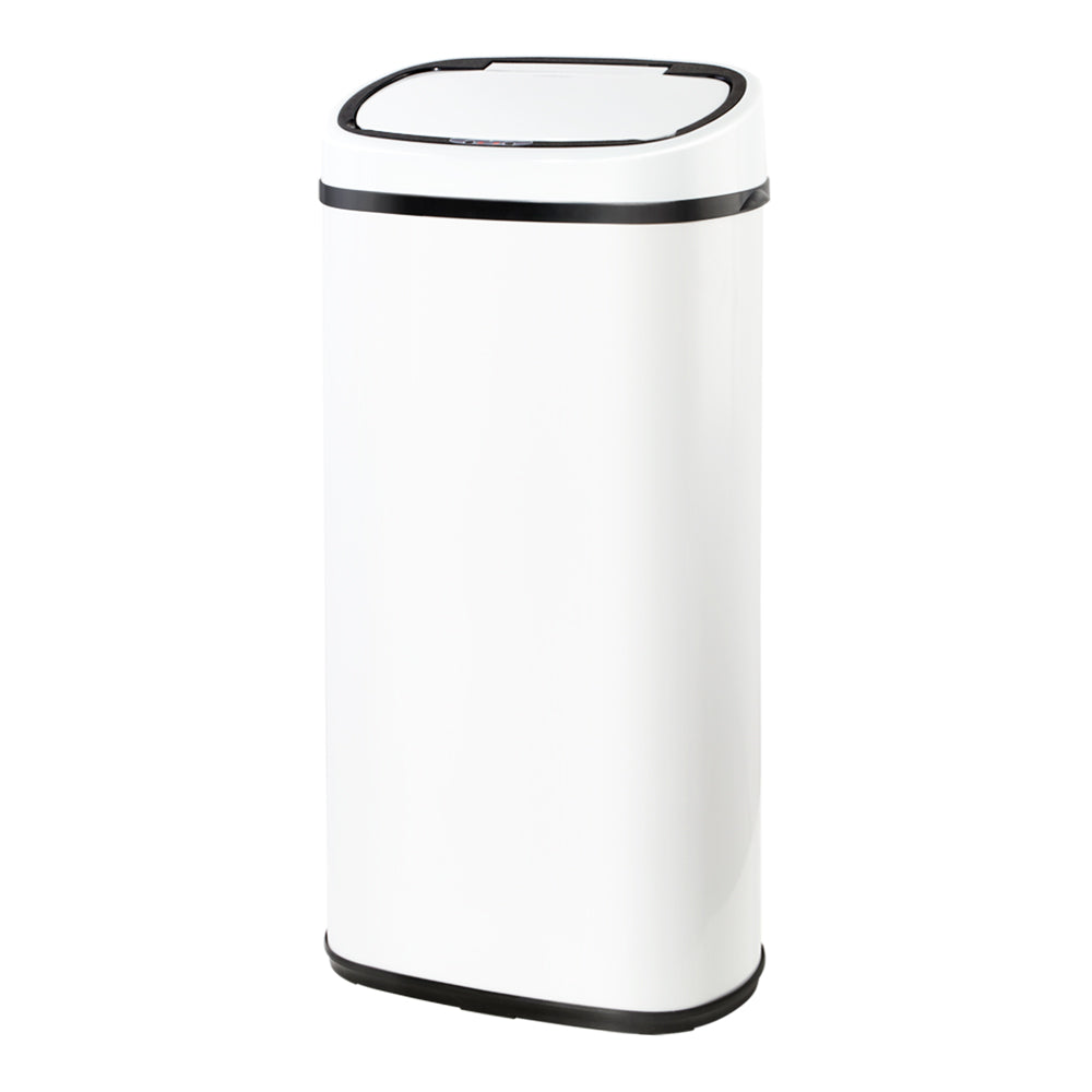 Devanti 68L Motion Sensor Bin Rubbish Automatic White – Gifts Hub Australia