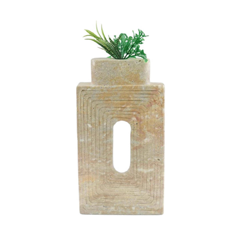 Marble Square Vase - Big
