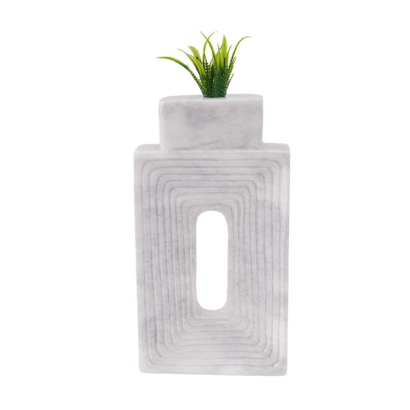 Marble Square Vase - Big