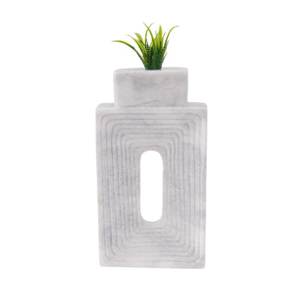 Marble Square Vase - Big
