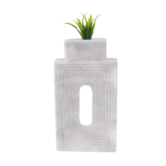 Marble Square Vase - Big