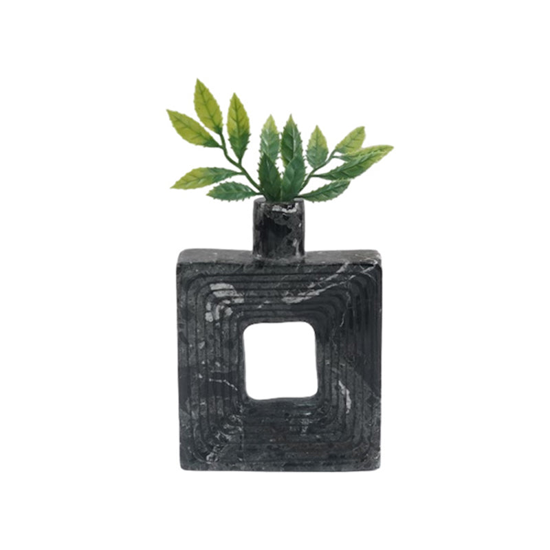 Marble Square Vase - Small
