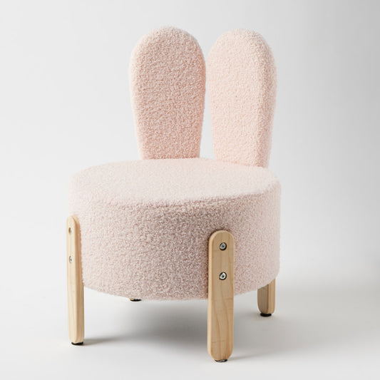 Jiggle & Giggle Bunny Bouclé Kids Chair – Pink