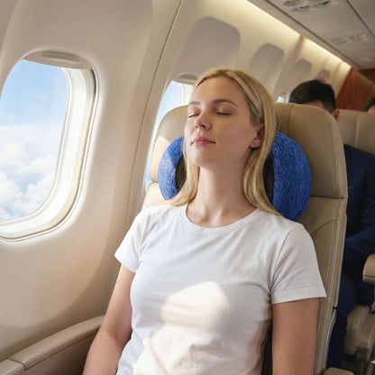 Wanderlite Travel Pillows For Airplanes Ergonomic Memory Foam Neck Pillow, Breathable &...