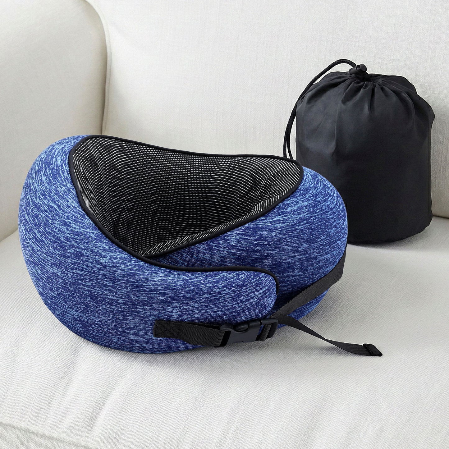 Wanderlite Travel Pillows For Airplanes Ergonomic Memory Foam Neck Pillow, Breathable &...