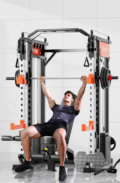 SmartFit M1 Max 140kg Pin Loaded Multi Functional Training Smith Machine Home Gym Power Rack Machine