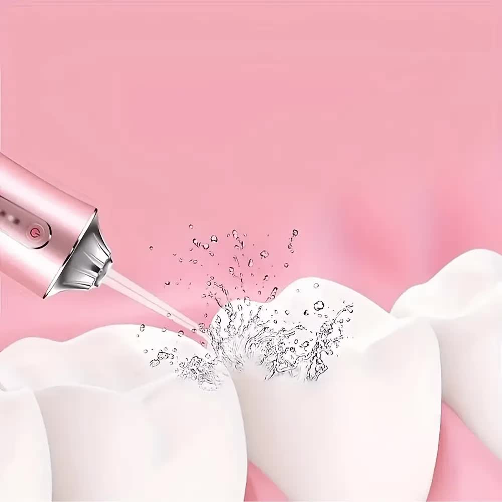 Wireless Electric Water Toothbrush Set, Equipped With 4 Nozzle Heads - 360° Rotatable...