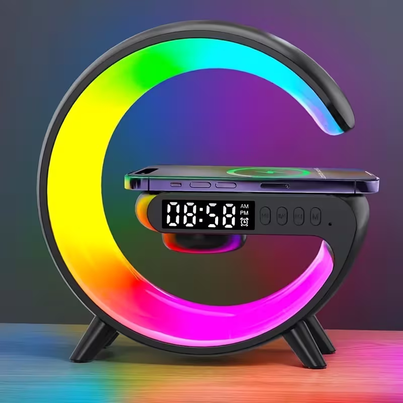 Wireless Speaker With Mobile Phone Charger; Creative Ambient Light Night Light;...