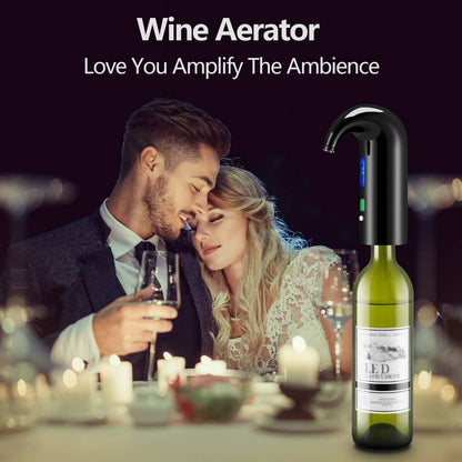 Wine Aerator Electric Wine Decanter One Touch Red - White Wine Accessories Aeration Work...