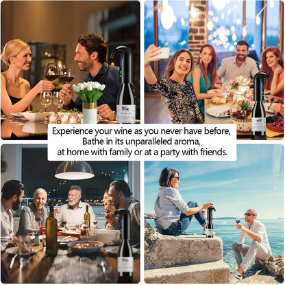 Wine Aerator Electric Wine Decanter One Touch Red - White Wine Accessories Aeration Work...