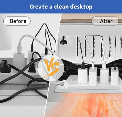 Under Desk Side Laptop Holder Storage With No Drill Cable Management Tray And Pen Storage...