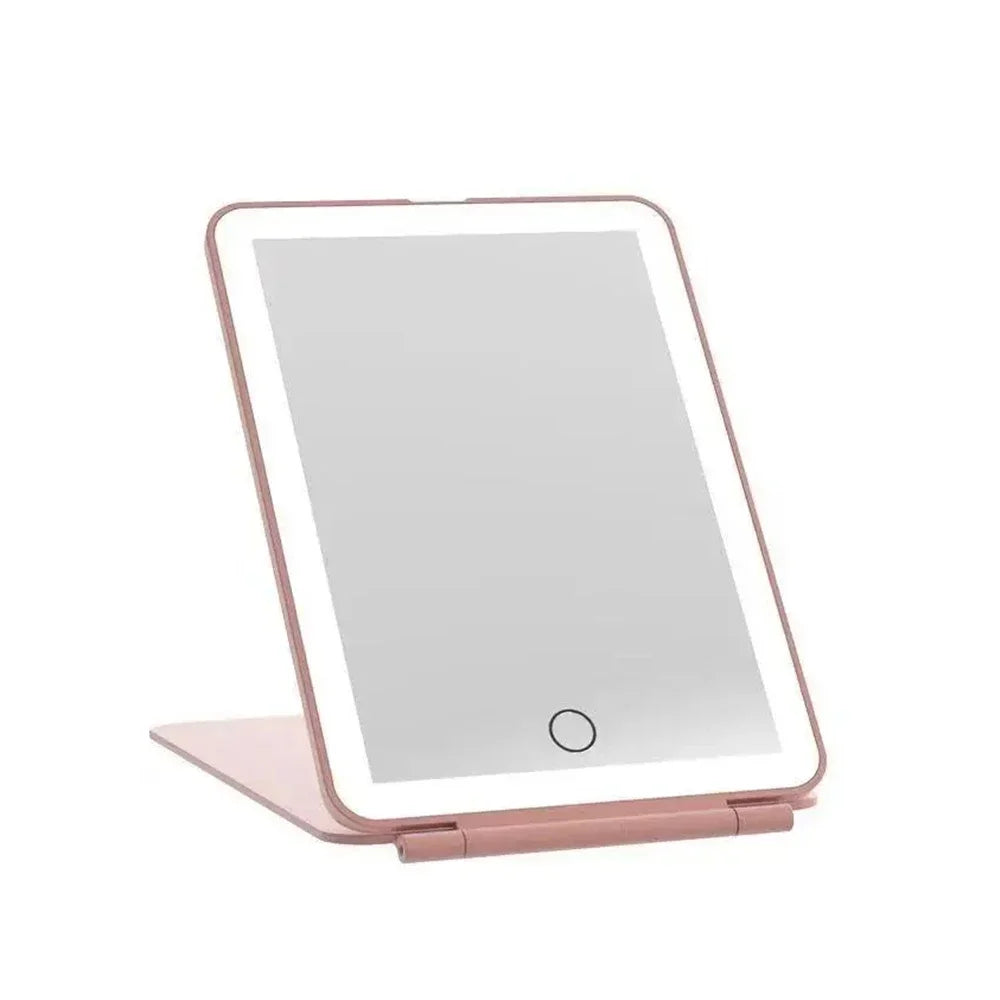 LED Travel Makeup Mirror 3 Light Modes USB