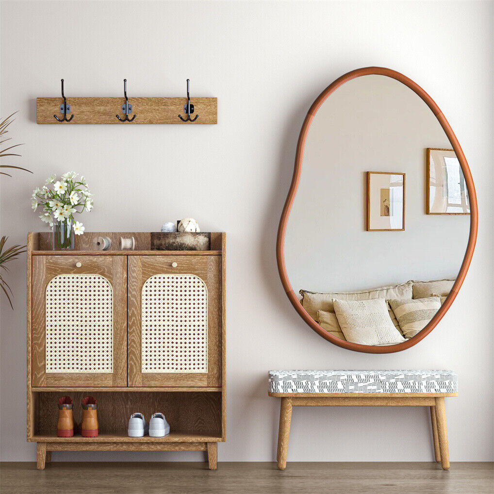 Small Art Deco Asymmetrical Wall Mirror 56x82cm