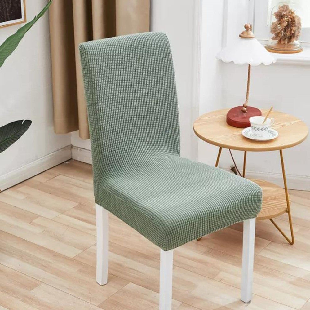 GOMINIMO 6pcs Dining Chair Slipcovers/ Protective Covers (Pea Green)
