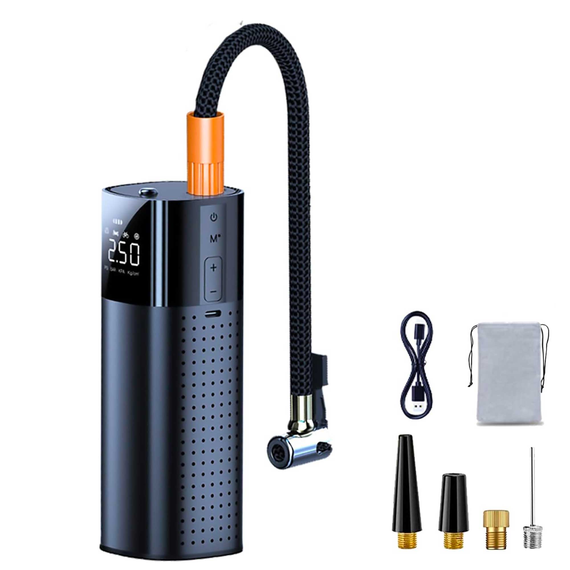 Portable Tyre Inflator - Rechargeable Car Bike Tire Air Pump Compresso ...