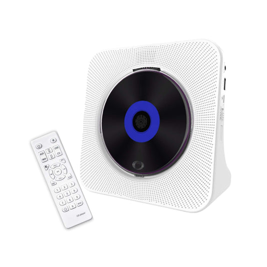 Tooleroo USB Rechargeable Desktop CD Player Speaker – Bluetooth Portable White