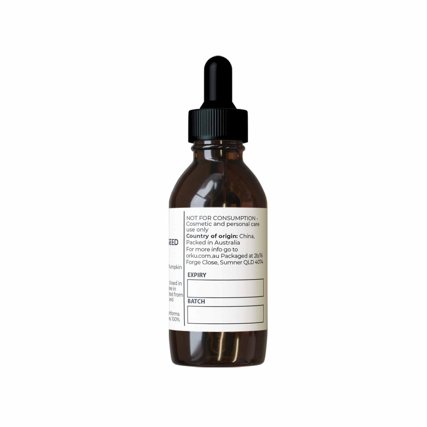 Orku 25ml Organic Pumpkin Seed Oil – Virgin Cold Pressed Unrefined Cosmetic Gr.