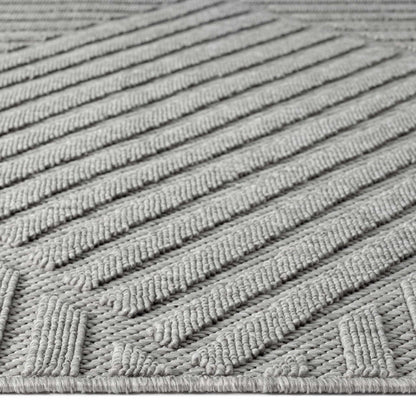 Alpha Outdoor Rug - Light Grey - 240x330