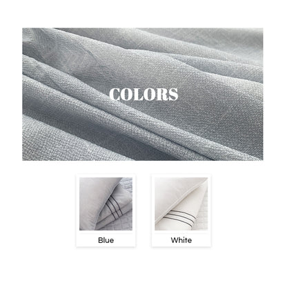 Saesom Flua Snow Comforter Set Queen Cool Quilt Bedspread WHITE
