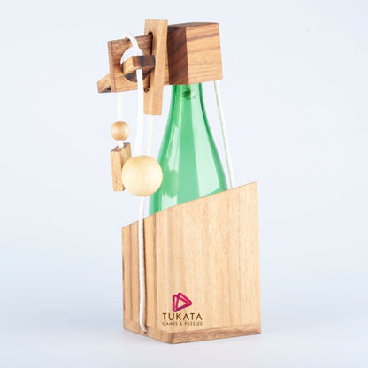 Brainteaser Wine Bottle Mystery Lock Puzzle- Open The Lock Before You Can Have a Drink!...