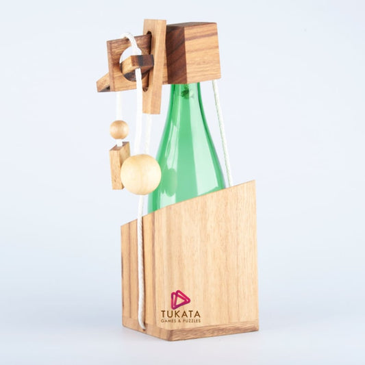 Brainteaser Wine Bottle Mystery Lock Puzzle- Open The Lock Before You Can Have a Drink!...