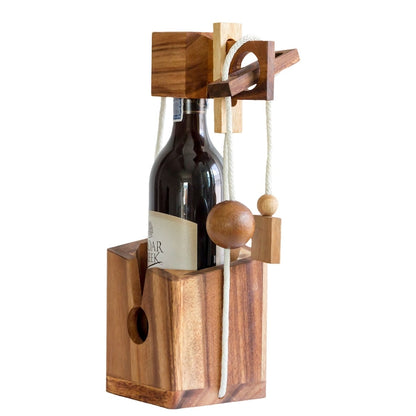 Brainteaser Wine Bottle Mystery Lock Puzzle- Open The Lock Before You Can Have a Drink!...