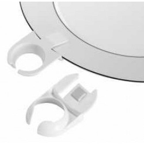 50 Pack Of 75mm White Wine Glass Dinner Lunch Plate Clip Holder - Stand Up Buffet Party -...