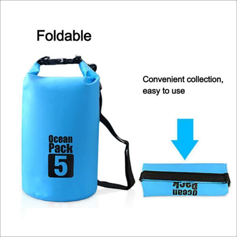 Yellow Waterproof Bag Dry Sack Fishing Camping Canoeing Outdoor 2/5/10/15/20/30 L - 30L