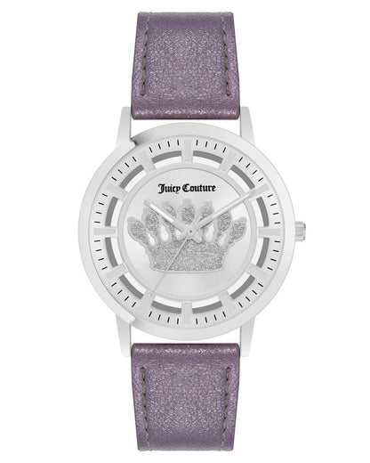 Silver Rhinestone Fashion Watch with Analog Display One Size Women