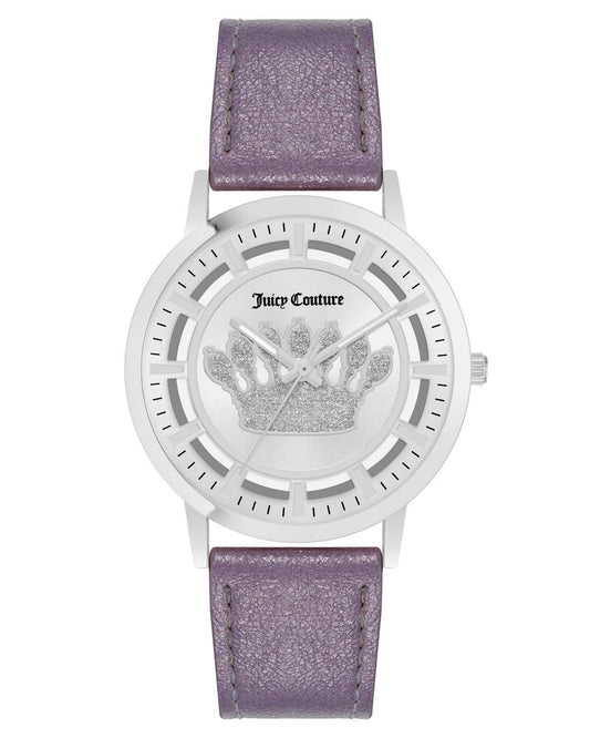 Silver Rhinestone Fashion Watch with Analog Display One Size Women