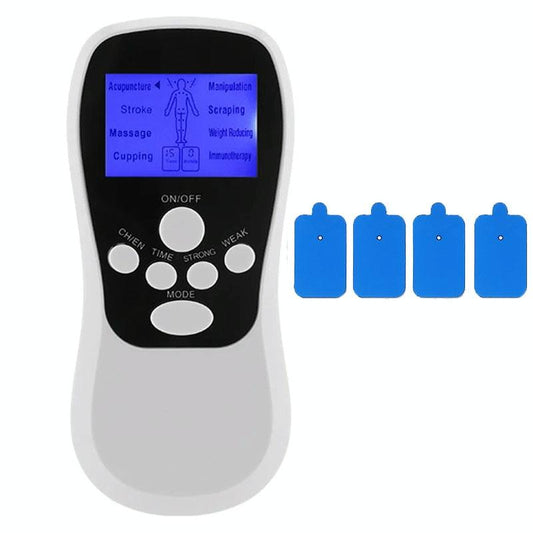 Blue Low Frequency Pulse Meridian Massage Instrument - White Standard