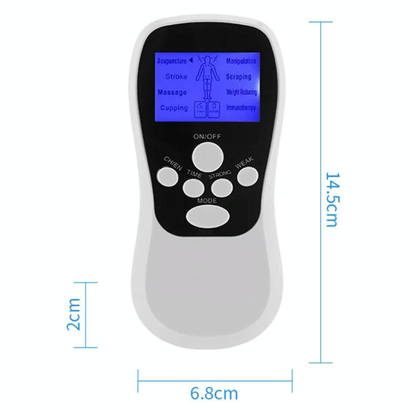 Blue Low Frequency Pulse Meridian Massage Instrument - White Standard