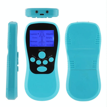 Blue Low Frequency Pulse Meridian Massage Instrument - White Standard