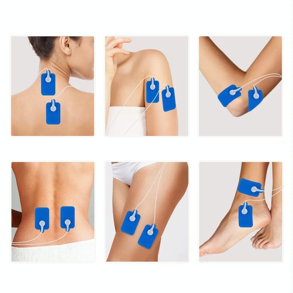 Blue Low Frequency Pulse Meridian Massage Instrument - White Standard