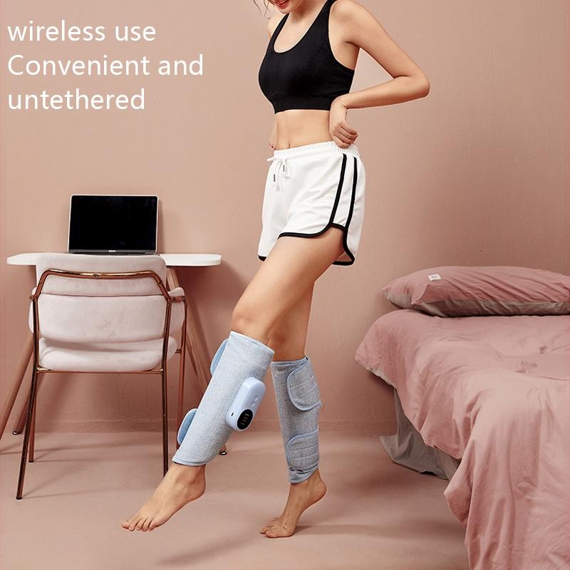Wireless Leg Massage Pink Hot Compress + Air Pressure