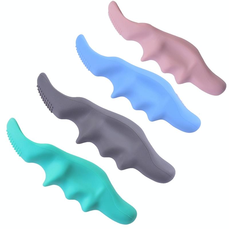 Silicone Thumb Massager For Muscle Relaxation And Fascia Massage Pink