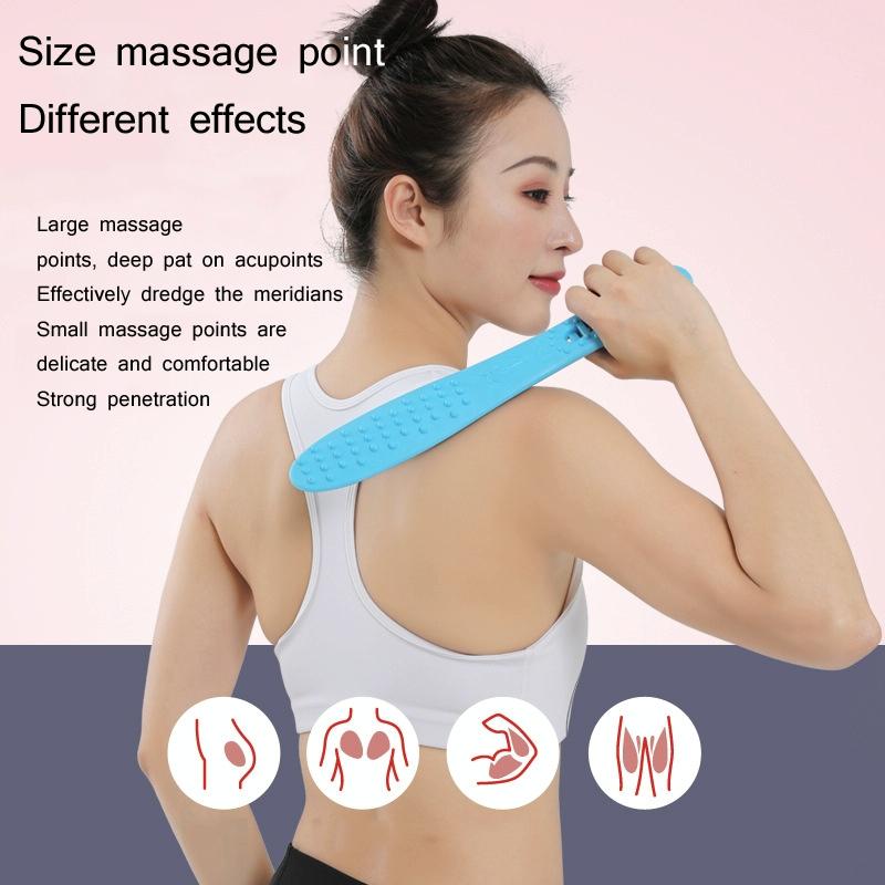 Silicone Health Meridian Massage Fitness Massager Random Colour 35Cm Second Gen