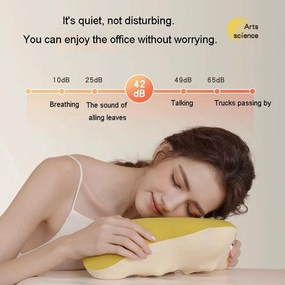 Multi-Function Lumbar Massager Hot Waist Massage Pillow Gray - Charging Model Yellow