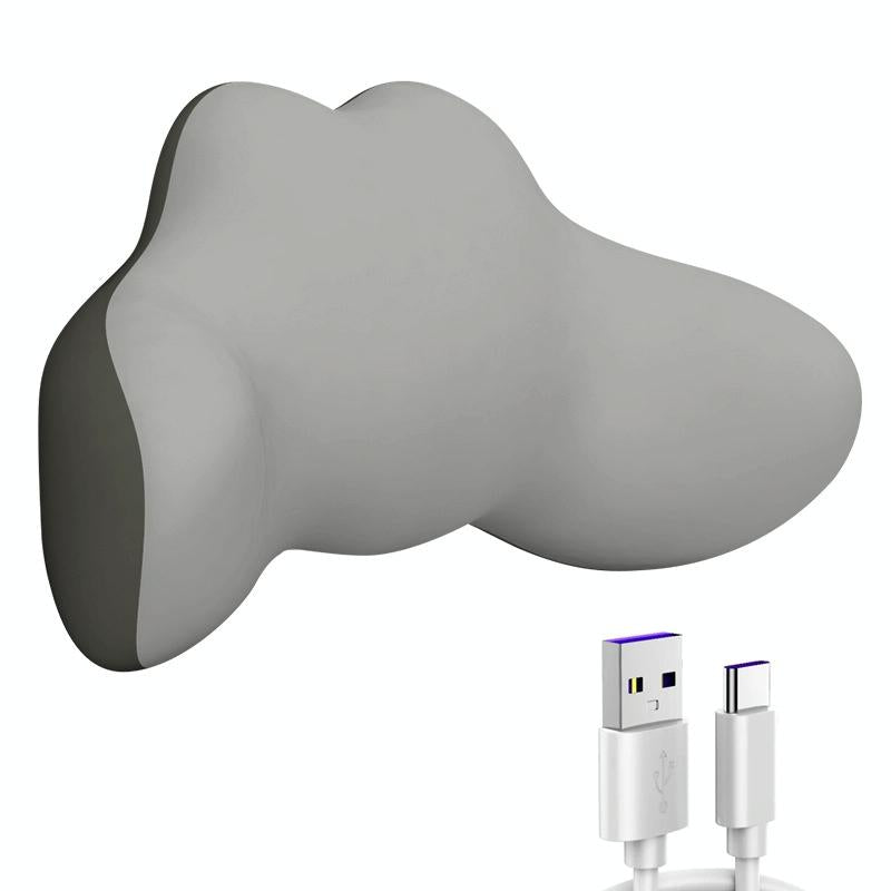 Multi-Function Lumbar Massager Hot Waist Massage Pillow Gray - Charging Model Gray