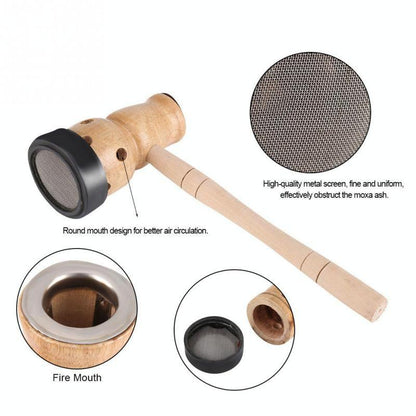 Wooden Gourd Moxibustion Box For Moisture Massage Device
