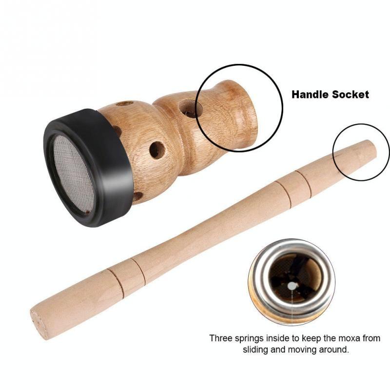 Wooden Gourd Moxibustion Box For Moisture Massage Device
