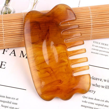 Facial Tendon Stick For Massage And Acupuncture Amber Comb