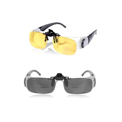 Adjustable Focus Fishing Telescope with Clip - Presbyopia & Yellow / Gray