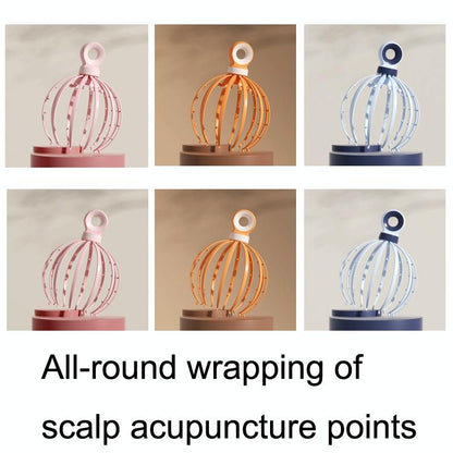 12 Claw Scalp Massager Relaxing Head Meridian Massage Tool Blue