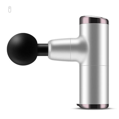 Electric Shock Muscle Massage Gun - Silver Pocket